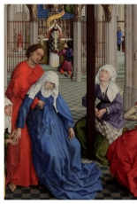 Rogier van der Weyden, 'Sacramentsaltaar' (detail middenpaneel).