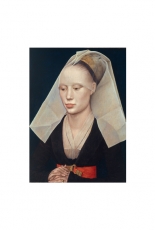 Rogier van der Weyden, 'Portret van een vrouw' (detail).